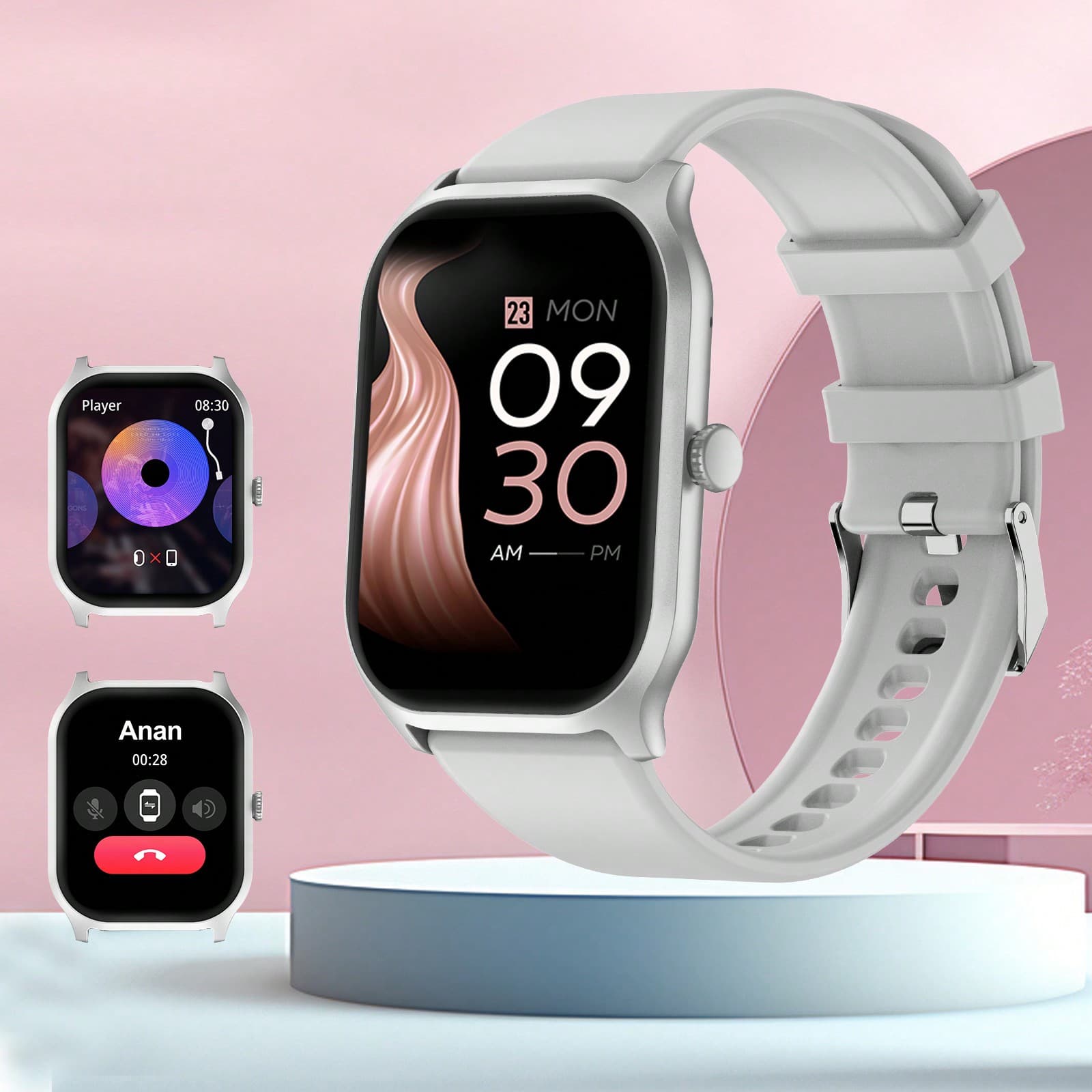 Montre connectée unisexe, rappel d\"informations, lecture de musique et réponse au téléphone montre de sport mode